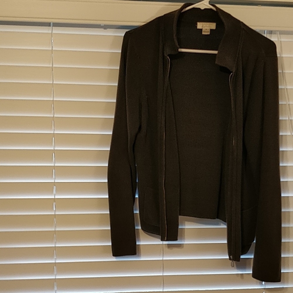 Olive green cardigan